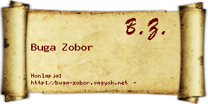 Buga Zobor névjegykártya